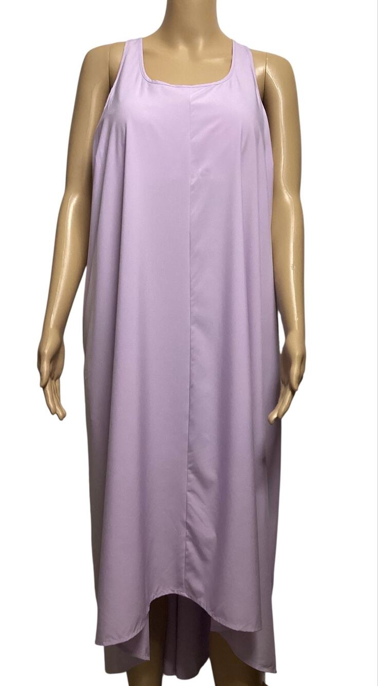 Halara Breezeful Racerback Side Pocket High Low Flowy Midiβ Dress Lavender sz XL
